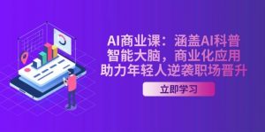 AI商业课：涵盖AI科普，智能大脑，商业化应用，助力年轻人逆袭职场晋升-云享网创