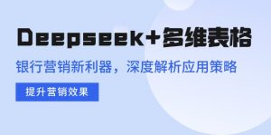 Deepseek+多维表格，银行营销新利器，深度解析应用策略，提升营销效果-云享网创