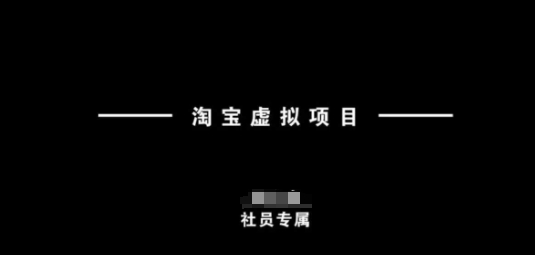 淘宝虚拟项目，从理论到实操，新手也能快速上手-云享网创