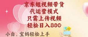 京东短视频带货，2025翻身项目，只需上传视频，单月稳定变现8k+【揭秘】-云享网创