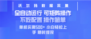 最新沃尔玛平台采集 全自动运行 可矩阵单机实测500+ 操作简单-云享网创