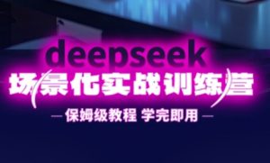 DeepSeek场景化实战训练营，保姆级教程，学完即用，手把手教你用DeepSeek提升效率-云享网创