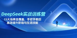 DeepSeek实战训练营，15大场景全覆盖，手把手教你高效提升职场与生活技能-云享网创