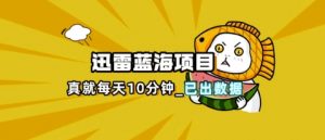 迅雷浏览器项目_真就每天忙活10分钟，完整拆解+热点把控(超详细拆解教程)-云享网创