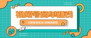 微信视频号商单赚钱项目，发一条短视频赚了9000，长期管道收益，保姆级教程！-云享网创