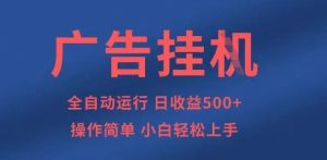 广告挂G全自动5张+项目，操作简单，小白轻松上手【揭秘】-云享网创