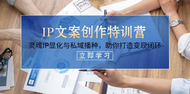 IP文案创作特训营，灵魂IP显化与私域播种，助你打造变现闭环(14节课)-云享网创