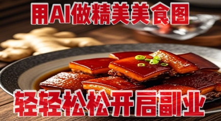 用AI做精美美食图，无需专业设备拍摄，轻轻松松开启副业-云享网创