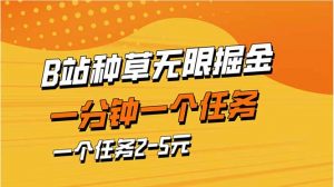 b站种草暴力掘金，一分钟一个任务，一个任务2-5元-云享网创