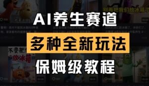 AI养生赛道，多种全新玩法，保姆级教程拆解-云享网创