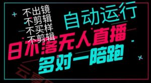 日不落无人直播、让你赚到手软，不出镜 不剪辑 不囤货  不买样日赚1000…-云享网创