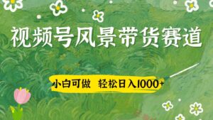 视频号AI风景加国学文案带货赛道，小白可做，轻松日入四位数-云享网创