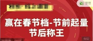 赢在春节档-节前起量，后称王，淘系精品线上系列课-云享网创