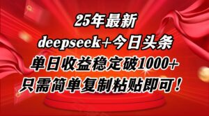 25年最新dp+今日头条玩法,单日收益稳定破1000+,只需简单复制粘贴即可!-云享网创