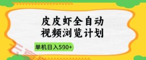 2025皮皮虾全自动视频浏览计划,单机日入5张+新手小白直接开干【揭秘】-云享网创