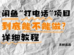 闲鱼新风口！手把手教你靠’打电话’月入5K+(附避坑指南)小白看完立马上手！-云享网创