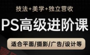 PS高级后期进阶课(技法+美学+独立营收)，适合平面摄影广告设计等-云享网创