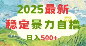 2025最新暴力自撸项目，日入5张+，可矩阵操作【揭秘】-云享网创