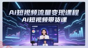 Ai短视频流量变现课程，Ai短视频带货课-云享网创