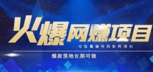 火爆全自动搬砖项目，可批量矩阵操作，爆款落地长期可做【揭秘】-云享网创