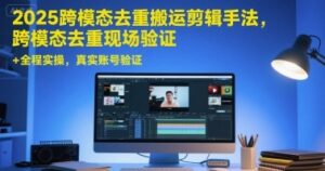 2025跨模态去重搬运剪辑手法，跨模态去重现场验证 +全程实操，真实账号验证-云享网创