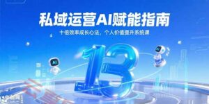 私域运营AI赋能指南，十倍效率成长心法，个人价值提升系统课-云享网创