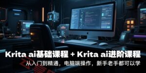 krita ai基础课程+Krita ai进阶课程,从入门到精通,电脑端操作,新手老手都可以学-云享网创