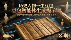 历史人物一生豆包智能体生成提示词，让你快速制作历史人物一生类视频，简单易上手-云享网创