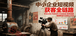 中小企业短视频获客全链路，平台认知/内容创作/抖加投放/矩阵搭建，精准引流核心方法-云享网创