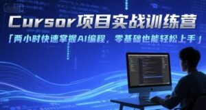 Cursor项目实战训练营,两小时快速掌握AI编程,零基础也能轻松上手-云享网创