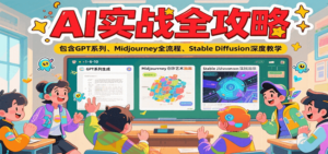 AI实战全攻略，包含GPT系列、Midjourney全流程、Stable Diffusion深度教学-云享网创