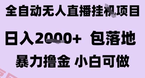 最新全自动抖音无人直播挂G项目，日入2k+ 包落地暴力撸金，小白可做【揭秘】-云享网创