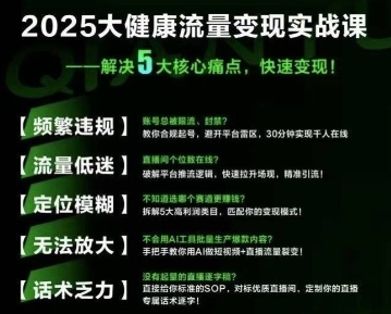 大健康流量全域新增长8.0，三月底线下课视频，大健康万亿蓝海，从类目突围到模式迭代-云享网创