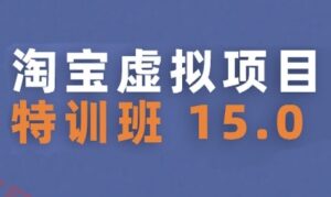 淘宝虚拟项目特训班15.0(更新2025)，适合新手或兼职操作，实现稳定收益-云享网创