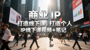 商业IP打造线下课，打造个人 IP线下课视频+笔记-云享网创