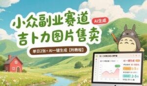 小众副业赛道 吉卜力图片售卖 单日2张+ AI一键生成【附教程】-云享网创