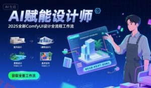 AI赋能设计师, 2025全新comfyui设计全流程工作流 ,室内-建筑-景观-美术,零基础直接上手-云享网创