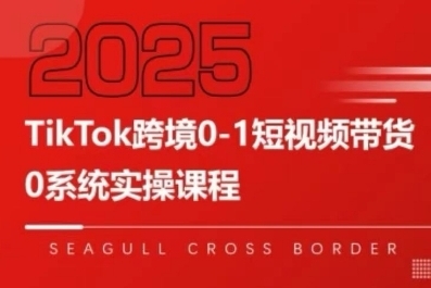 TikTok跨境0-1短视频带货，系统拆解TikTok跨境带货全链路，实现跨境可持续盈利-云享网创