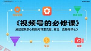 视频号的必修课，视频号的底层逻辑及核心视频号精准流量，变现，直播等核心-云享网创