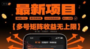 最新挂G项目：谁都能做，操作简单到爆，24 小时全自动运行，日入3位数，多号矩阵收益无上限【揭秘】-云享网创