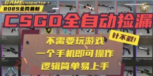 CSGO自动捡漏项目，最新独家玩法，一个手机即可操作，新手小白轻松月入1W+，操作简单易上手【揭秘】-云享网创