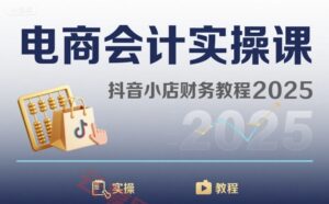 电商会计实操课-抖音小店财务教程2025-云享网创