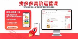 拼多多高阶运营课：7天开店流程/链接上架/选品策略/爆款打造与持续增长-云享网创