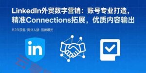LinkedIn外贸数字营销：账号专业打造，精准Connections拓展，优质内容输出-云享网创