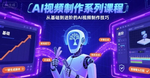AI视频制作系列课程，从基础到进阶的AI视频制作技巧全涵盖-云享网创