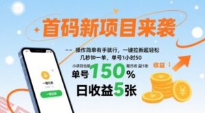首码新项目来袭，操作简单有手就行，一键拉新超轻松，单号1小时50，小项目也能日收益5张【揭秘】-云享网创