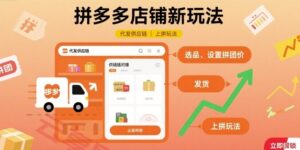 拼多多店铺新玩法，代发供应链上拼玩法-云享网创