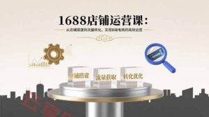 1688店铺运营课：从店铺搭建到流量转化，实现B端电商的高效运营-云享网创