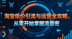 淘宝低价引流与运营全攻略，从零开始掌握流量密码-云享网创