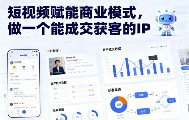 短视频赋能商业模式，做一个能成交获客的IP-云享网创
